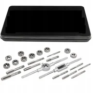 Zestawy narzędziowe - Zestaw gwintowników i narzynek 24el. M5-M12 metalowa walizka - miniaturka - grafika 1