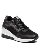 Sneakersy damskie - Cross Jeans Sneakersy JJ2R4027C Czarny - miniaturka - grafika 1