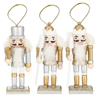 Bombki - Zawieszki choinkowe 3 sztuki dziadek do orzechów drewniane ozdoby świateczne - miniaturka - grafika 1