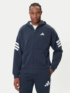 adidas Bluza Future Icons 3-Stripes JW7107 Granatowy Regular Fit - Bluzy męskie - miniaturka - grafika 1