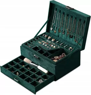 SZKATUŁKA PUDEŁKO KUFEREK BIŻUTERIĘ ELEGANCKI F6 - Biżuteria - akcesoria - miniaturka - grafika 1