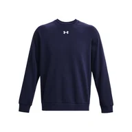 Bluzy męskie - Bluza męska UNDER ARMOUR Sportowa Rival Fleece Crew Granatowa - miniaturka - grafika 1
