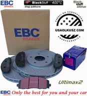 Tarcze hamulcowe - Przednie klocki Ultimax2 + NAWIERCANE NACINANE tarcze hamulcowe 330mm EBC seria GD Volkswagen Routan 2012- - miniaturka - grafika 1