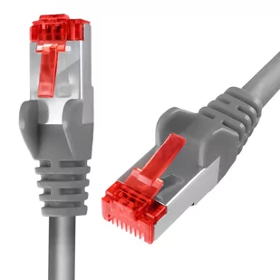 Kabel RJ45 CAT 6 S/FTP AWG27 LSZH szary 30m - Pozostałe akcesoria sieciowe - miniaturka - grafika 2