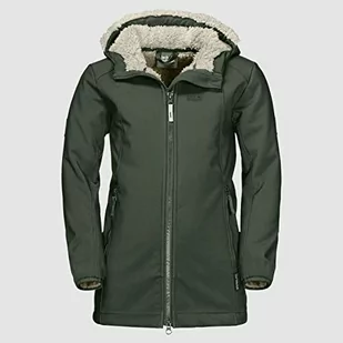 Jack Wolfskin Dziewczęcy płaszcz softshell Kissekat Windproof - Płaszcze damskie - miniaturka - grafika 1