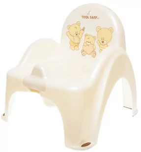 Tega Baby Baby Baby, Nocnik/Krzesełko z Pozytywką, Miś, Biały - Nocniki - miniaturka - grafika 1