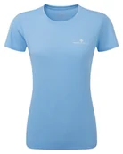 Koszulki sportowe damskie - RONHILL Koszulka biegowa damska CORE S/S TEE CrnflwrBlue/BrghtWhte - miniaturka - grafika 1