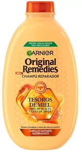 Szampon do włosów farbowanych Garnier Original Remedies Honey Treasures Shampoo 600 ml (3600541938861) - Szampony do włosów - miniaturka - grafika 1