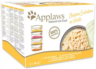 Zestaw próbny Applaws Adult w puszkach, 12 x 70 g - Wybór drobiowy - Mokra karma dla kotów - miniaturka - grafika 1