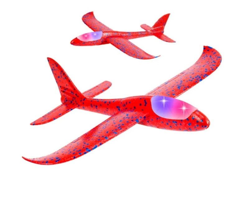 Samolot styropianowy szybowiec 47cm świecący LED