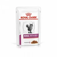 Mokra karma dla kotów - Royal Canin weterynaria Renal with Beef 12x85g saszetka 16607-uniw - miniaturka - grafika 1