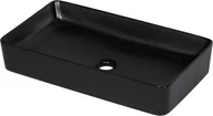 Umywalki - Umywalka ceramiczna HERO czarna matowa - miniaturka - grafika 1