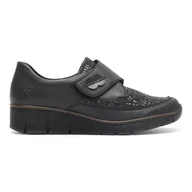 Półbuty damskie - Półbuty Rieker 537C0-00 - miniaturka - grafika 1