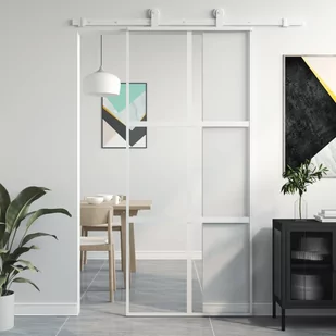 Drzwi przesuwne, złote, 90x205 cm, szkło hartowane i aluminium 8721012120518 - Drzwi wewnętrzne - miniaturka - grafika 1