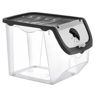 Pojemniki kuchenne - Pojemnik na warzywa i owoce ziemniaki cebulę z pokrywą czarny 12L ORION 730512-C - miniaturka - grafika 1