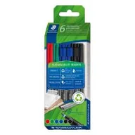 Przybory szkolne - Staedtler Foliopis Lumocolor F Eco Line 6 kolorów - miniaturka - grafika 1
