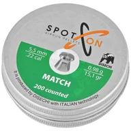Amunicja do wiatrówek - Śrut Spoton Match 5.5 mm, 200 szt. 0.98g/15.10gr - miniaturka - grafika 1
