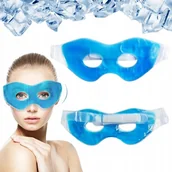 Masażery - ŻELOWA MASKA CHŁODZĄCA NA TWARZ OCZY OKŁAD GRZEJĄCA KOMPRES NA MIGRENĘ BÓL - miniaturka - grafika 1