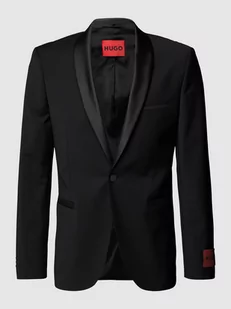 Marynarka na jeden guzik o kroju slim fit z wyhaftowanym logo - Marynarki męskie - miniaturka - grafika 1