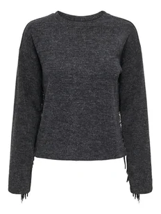 ONLY Sweter Jake 15355819 Szary Regular Fit - Swetry damskie - miniaturka - grafika 1