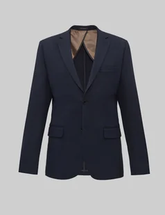 marynarka reggello granatowy slim fit - Marynarki męskie - miniaturka - grafika 1
