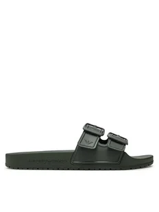 Emporio Armani Klapki XVPS09 XN998 S132 Khaki - Klapki i japonki męskie - miniaturka - grafika 1