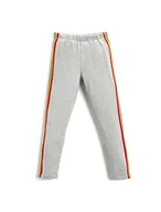 Legginsy - Koton Dziewczęce elastyczne legginsy w talii, szary (023), 7-8 Lata - miniaturka - grafika 1
