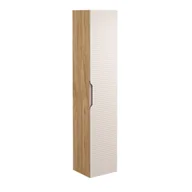 Szafki łazienkowe - Szafka łazienkowa LUXOR BEIGE 80-01-1D 35cm dąb olejowany/beżowa - miniaturka - grafika 1