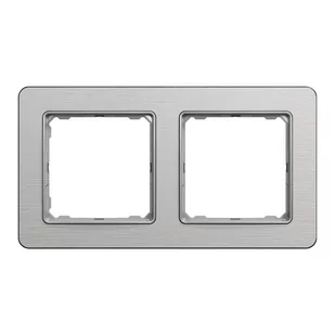 Ramka podwójna Szczotkowane aluminium SEDNA DESIGN SCHNEIDER ELECTRIC - Wyłączniki światła i elektryczne - miniaturka - grafika 1