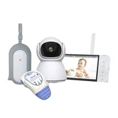 Elektroniczne nianie i monitory oddechu - Elektroniczna niania Natulino YOKO X5 w zestawie z Usypiaczem NATULINO + Monitor oddechu SNUZA HERO MD (wyrób medyczny) - miniaturka - grafika 1