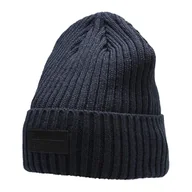 Czapki damskie - H4Z22 Rubber Badge Beanie - miniaturka - grafika 1