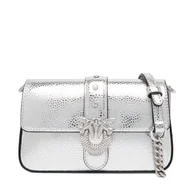 Torebki damskie - Torebka PINKO Love One Slouchy Baby AI 25-26 PCPL 105353 A2WD Srebrny - miniaturka - grafika 1