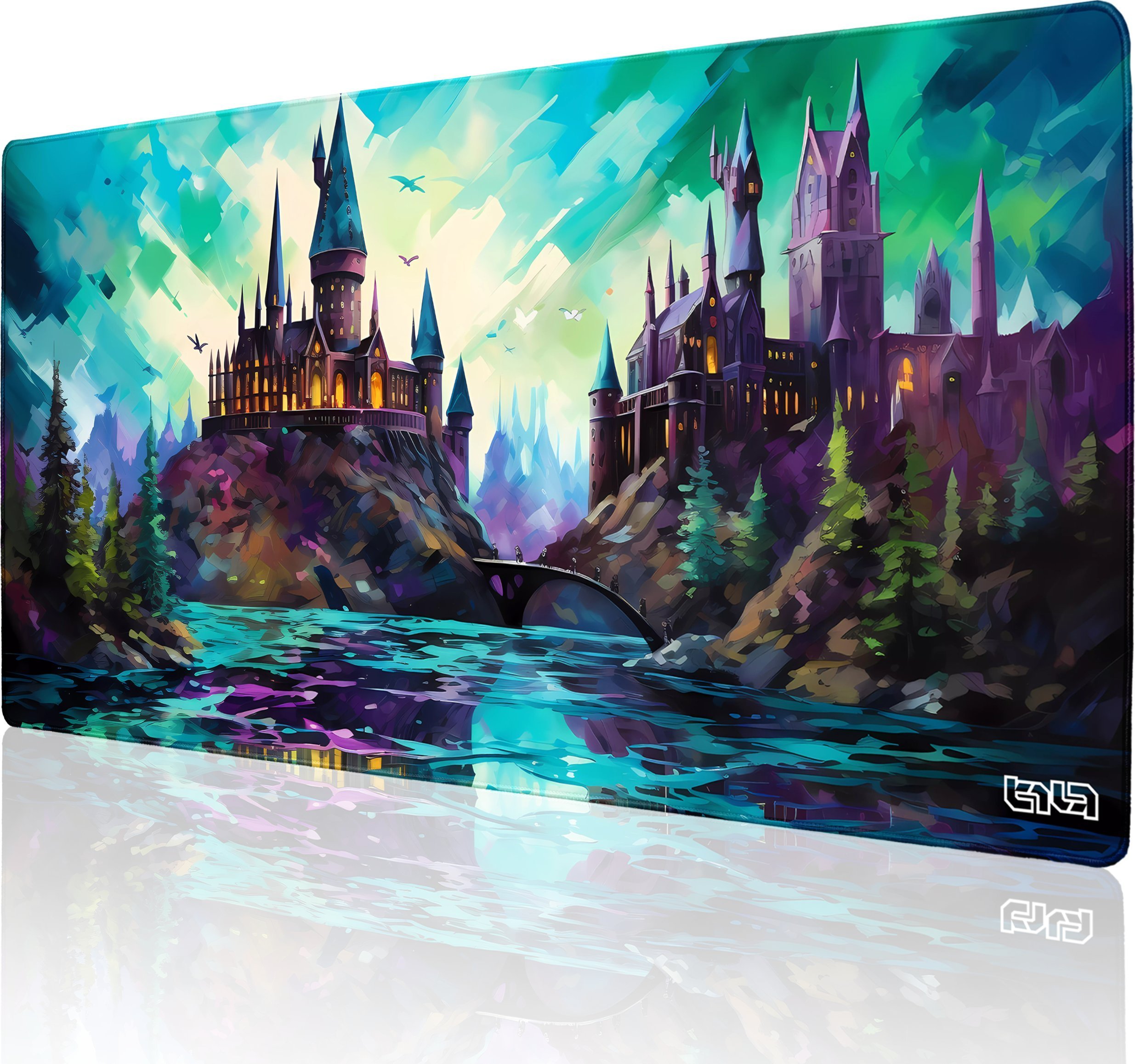 Podkładka Tilt PODKŁADKA POD MYSZ GAMINGOWA Namalowany Zamek 100x50 TILT Na biurko