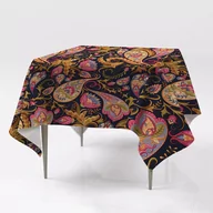 Obrusy i serwetki - Prostokątny kolorowy obrus gładki Kolorowy Paisley, Fabricsy - miniaturka - grafika 1