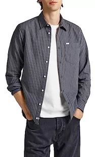 Pepe Jeans Koszula męska Chester, Szary (Thunder), XL - Koszule męskie - miniaturka - grafika 1