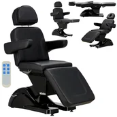 Fotele kosmetyczne - Fotel kosmetyczny elektryczny do salonu kosmetycznego Fabio pedicure regulacja 4 siłowniki - miniaturka - grafika 1