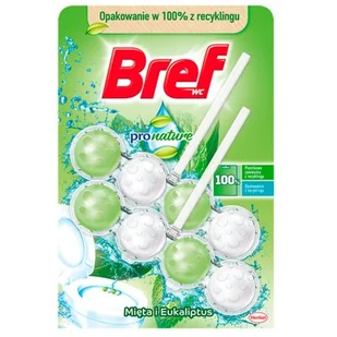 Bref Pro Nature Mięta Eukaliptus Zawieszka 2x50g - Środki do kuchni i łazienki - miniaturka - grafika 1