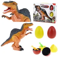 Figurki dla dzieci - Dinozaur interaktywny chodzi, ryczy, świeci + jaja - miniaturka - grafika 1