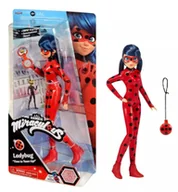 Figurki dla dzieci - MIRACULOUS LALKA BIEDRONKA I CZARNY KOT LADYBUG FIGURKA KOMUNIKATOR 50028 - miniaturka - grafika 1