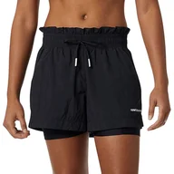 Spodnie sportowe damskie - Spodenki New Balance WS21118BK - czarne - miniaturka - grafika 1
