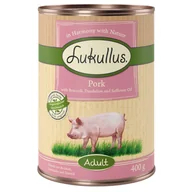 Mokra karma dla psów - Lukullus Natural, 12 x 400 g  - Wieprzowina - miniaturka - grafika 1