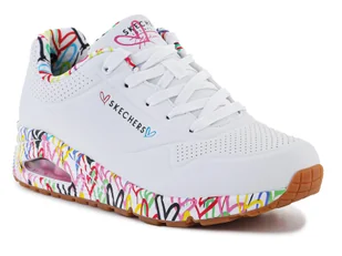 Skechers Uno Loving Love WHITE 155506-WHT - Sneakersy damskie - miniaturka - grafika 1
