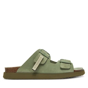 Klapki D.Franklin DFSH407001 Khaki - Klapki i japonki damskie - miniaturka - grafika 1