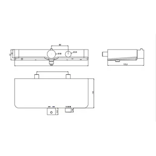 Prysznicowy mieszacz termostatyczny OCEAN, szklana półka Lumarko - Baterie wannowe i prysznicowe - miniaturka - grafika 3