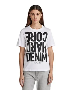 G-STAR RAW T-shirt damski Hcd R T Wmn, biały (White 4107-110), XS - Koszulki i topy damskie - miniaturka - grafika 1