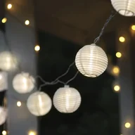 Lampy ogrodowe - Girlanda ogrodowa kulki ryżowe 10 lampek LED FESTIVAL - miniaturka - grafika 1