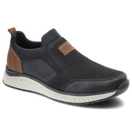 Półbuty męskie - Granatowe Półbuty Rieker Wygodne Buty Męskie - miniaturka - grafika 1