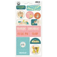 Scrapbooking - Arkusz naklejek tekturowych P13 - GOOD NIGHT 02 - miniaturka - grafika 1