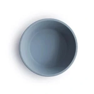 Mushie Miseczka Silikonowa z Przyssawką Powder Blue - Miseczki i talerzyki dla dzieci - miniaturka - grafika 1