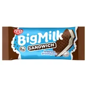 Lody i desery lodowe - Big Milk Sandwich Lody o smaku waniliowym w ciastkach 100 ml - miniaturka - grafika 1
